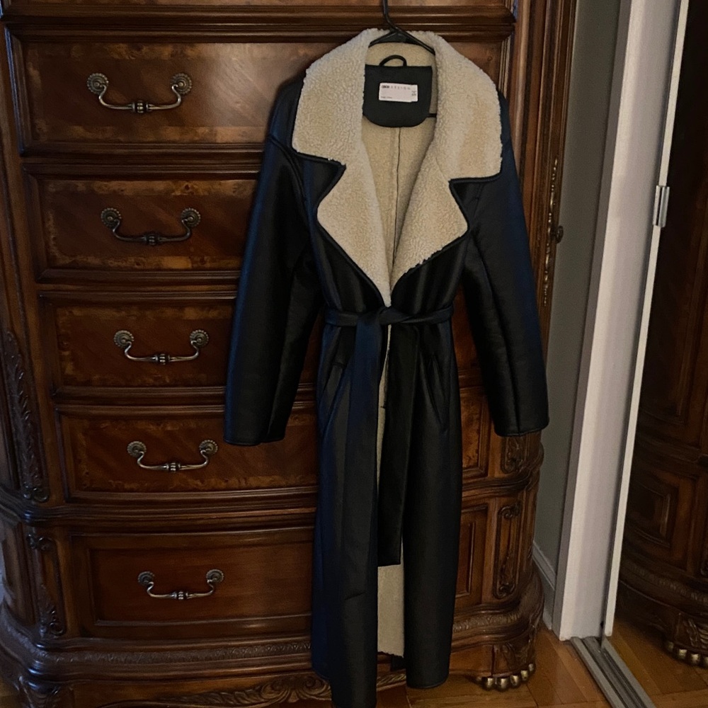 Black and Cream Women's Coat